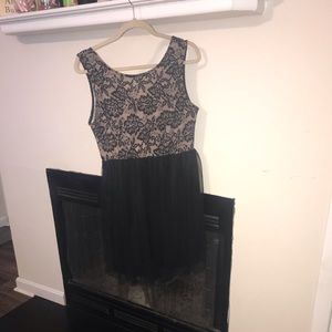 Flower print tulle dress. Size L